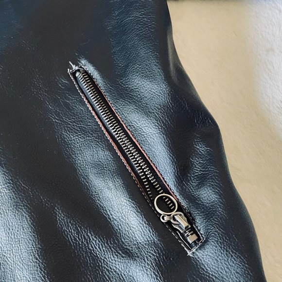 BC Ethic Cafe Racer Motorcycle Faux Leather Men's Jacket - Picture 4 of 8